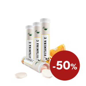 Vitamina C Efervescente 1000 mg Pack 3 x 20 Comprimidos Peixe Verde