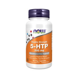 5-HTP (Double Strength) 200mg 60 Cápsulas Now Foods