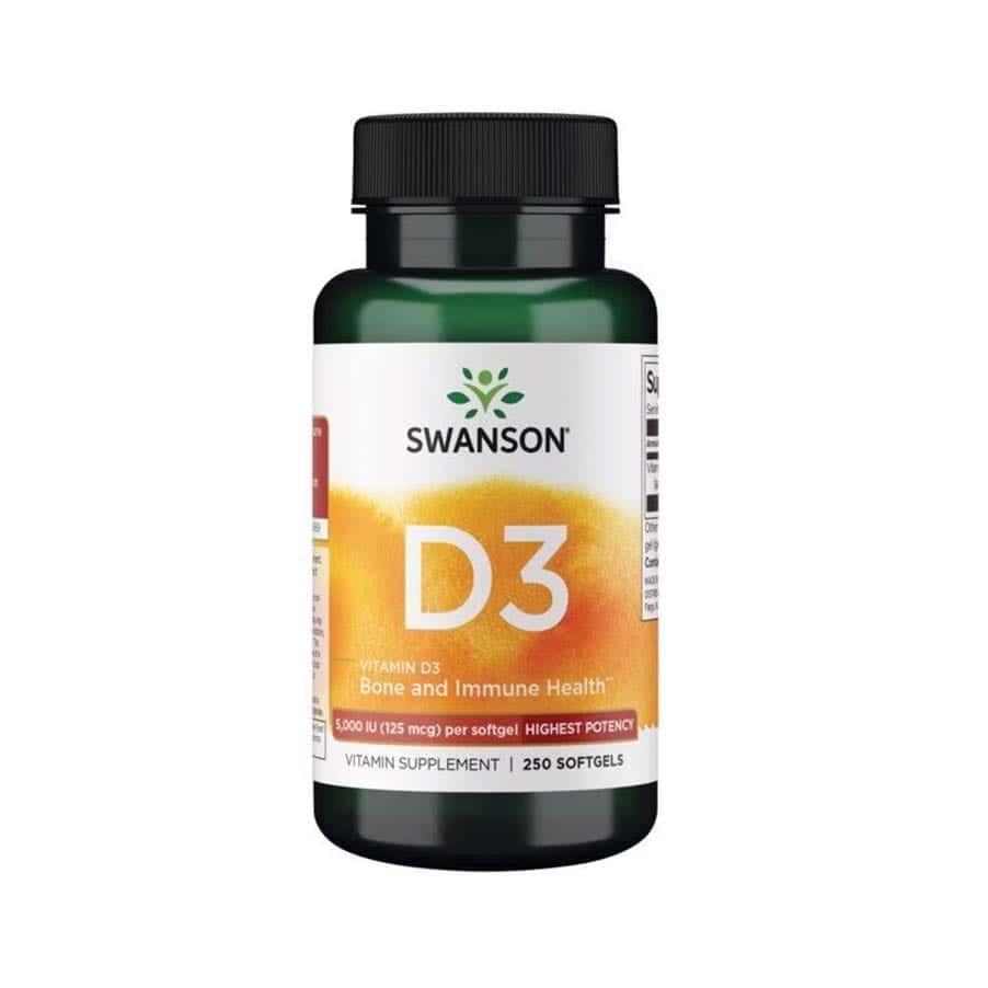 Vitamina D3 5000 Ui 250 Cápsulas Swanson - Image 2