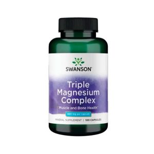 Complexo Triplo Magnésio 400mg 100 Cápsulas Swanson