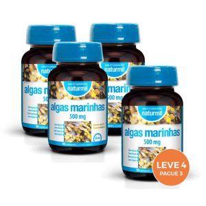 Algas Marinhas 500 mg 90 Comprimidos Naturmil Leve 4 Pague 3