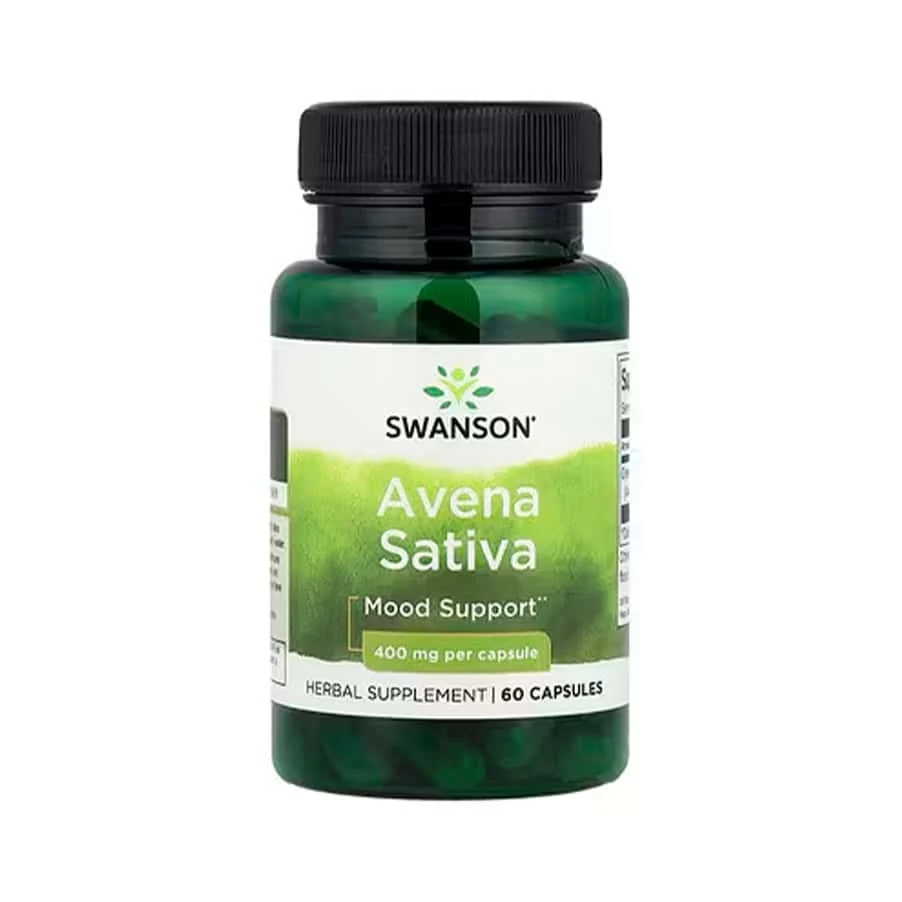 Avena Sativa 400mg 60 cápsulas Swanson - Image 2
