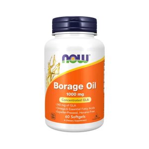 Borage Oil 1000mg 60 Cápsulas Now Foods