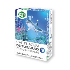 Cartilagem de Tubarão 750mg 30 Cápsulas Sovex