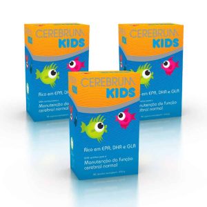 Cerebrum Kids Pack 3 x 80 Cápsulas Mastigáveis Natiris