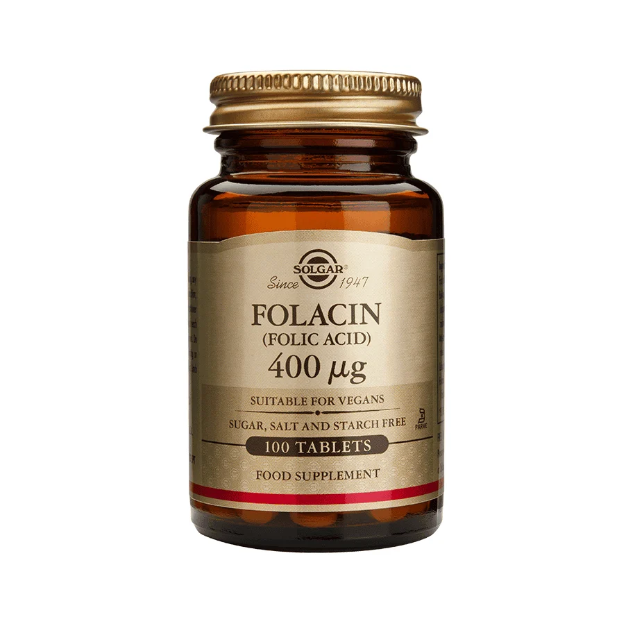 Ácido Fólico 400mcg 100 comprimidos Solgar - Image 2