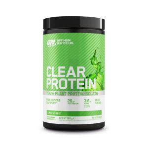 Clear Protein Isolate 100% Vegetal Lima Limão 280gr Optimum Nutrition
