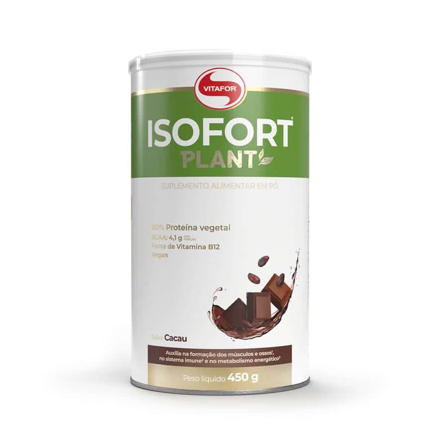 Isofort Plant Pó 450gr Cacau Vitafor - Image 2