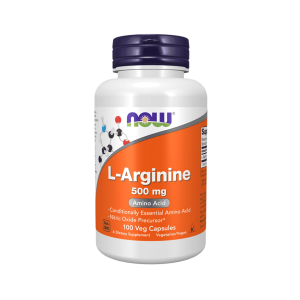 L-Arginina 500 mg 100 Cápsulas Now Foods