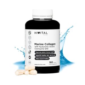 Colagénio Marinho com Ácido Hialurónico, Q10 e Vitamina C 180 Cápsulas Hivital