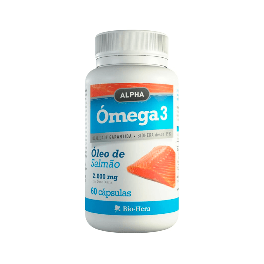 Omega 3 Óleo de Salmão 2000mg 60 Cápsulas BioHera