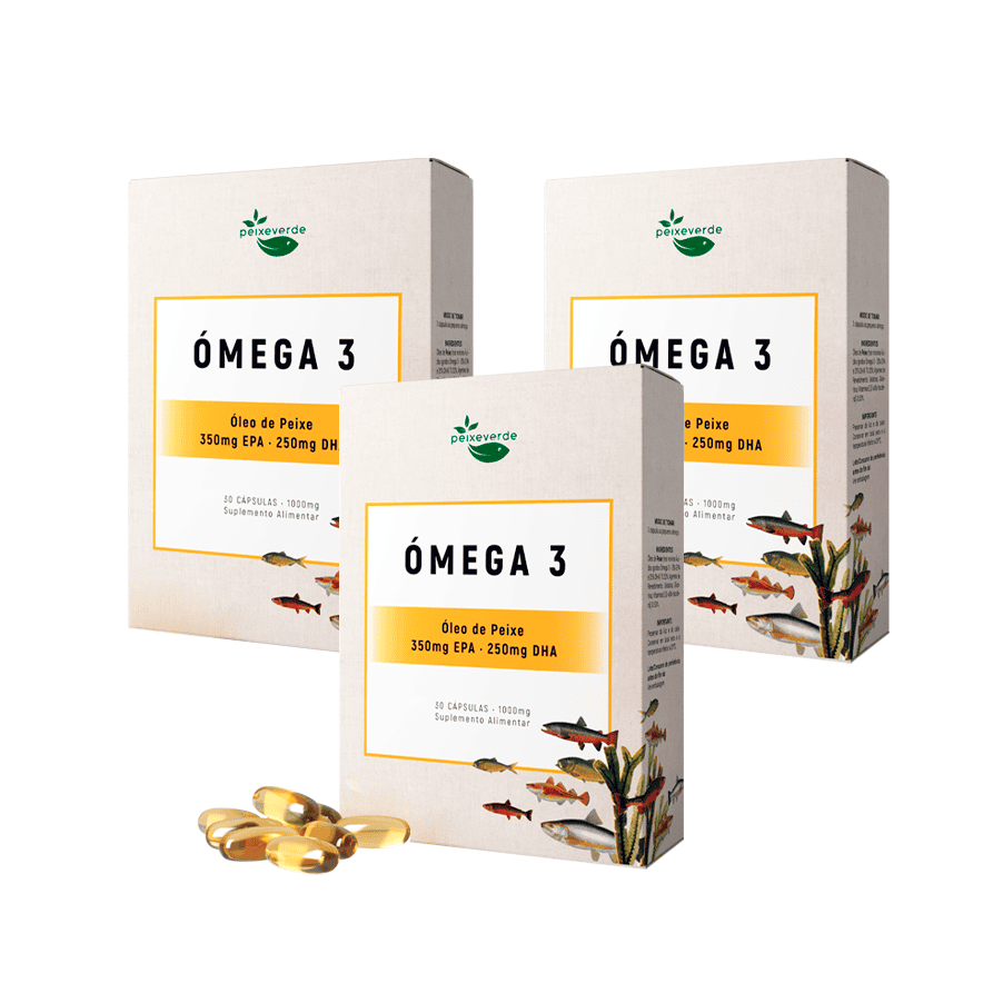 Ómega 3 35/25 Pack 3 x 30 Cápsulas Peixe Verde