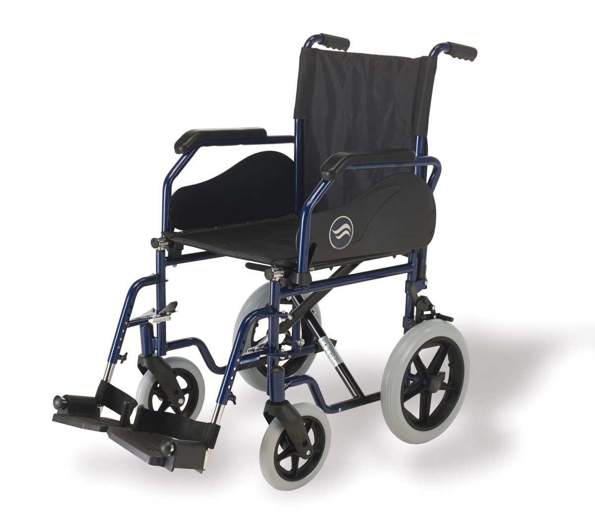 Breezy 90 com rodas de passeio – Cadeira de Rodas Azul - Image 2