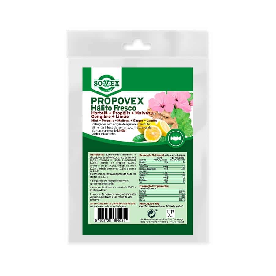Propovex Rebuçados Hálito Fresco 75g Sovex