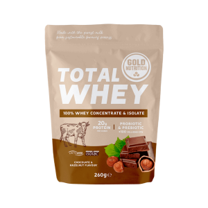 Total Whey 260 g Chocolate/Avelã Gold Nutrition