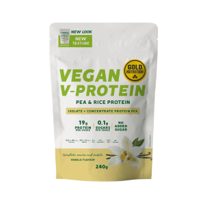 V-Protein Ervilha e Arroz 240 g Baunilha Gold Nutrition