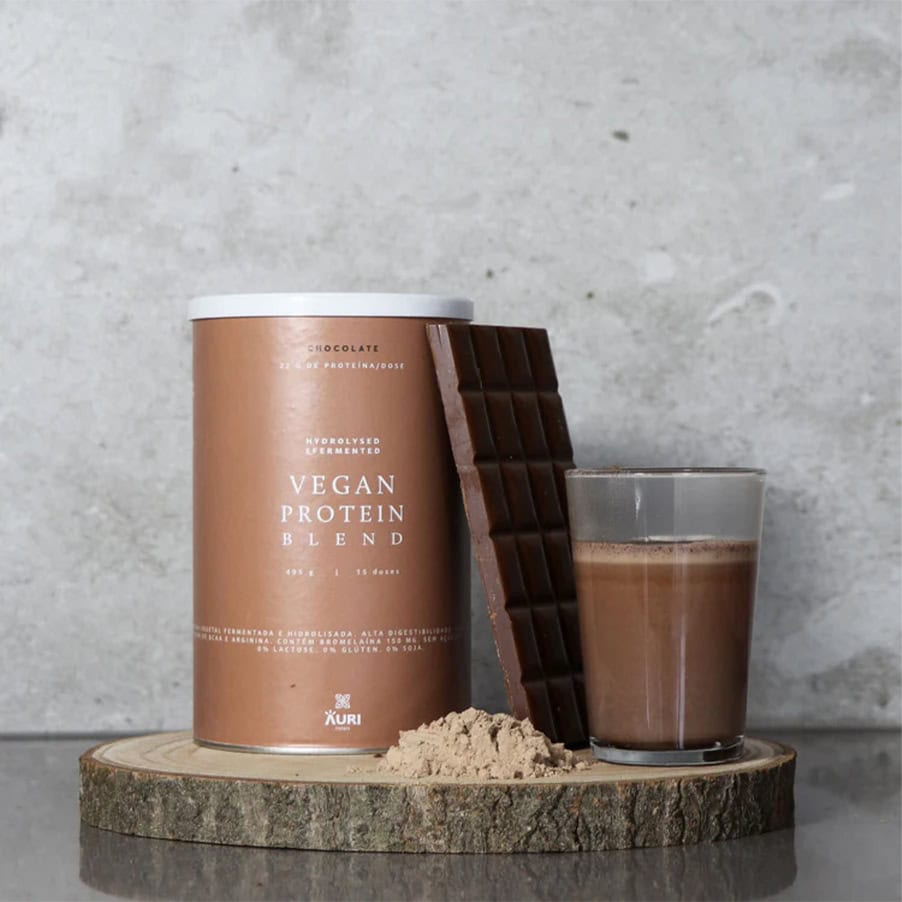 Vegan Protein Blend Chocolate 495gr Auri Foods - Image 3
