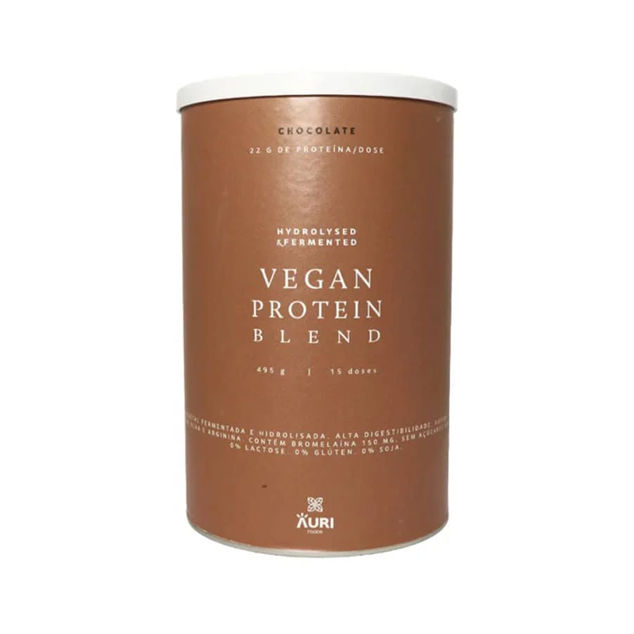 Vegan Protein Blend Chocolate 495gr Auri Foods - Image 2