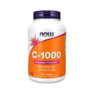 Vitamina C 1000 C/Rosa Mosqueta 250 comprimidos Now Foods