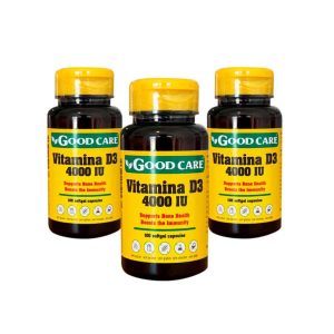 Vitamina D3 4000IU Pack 3 x 100 Comprimidos – Good Care